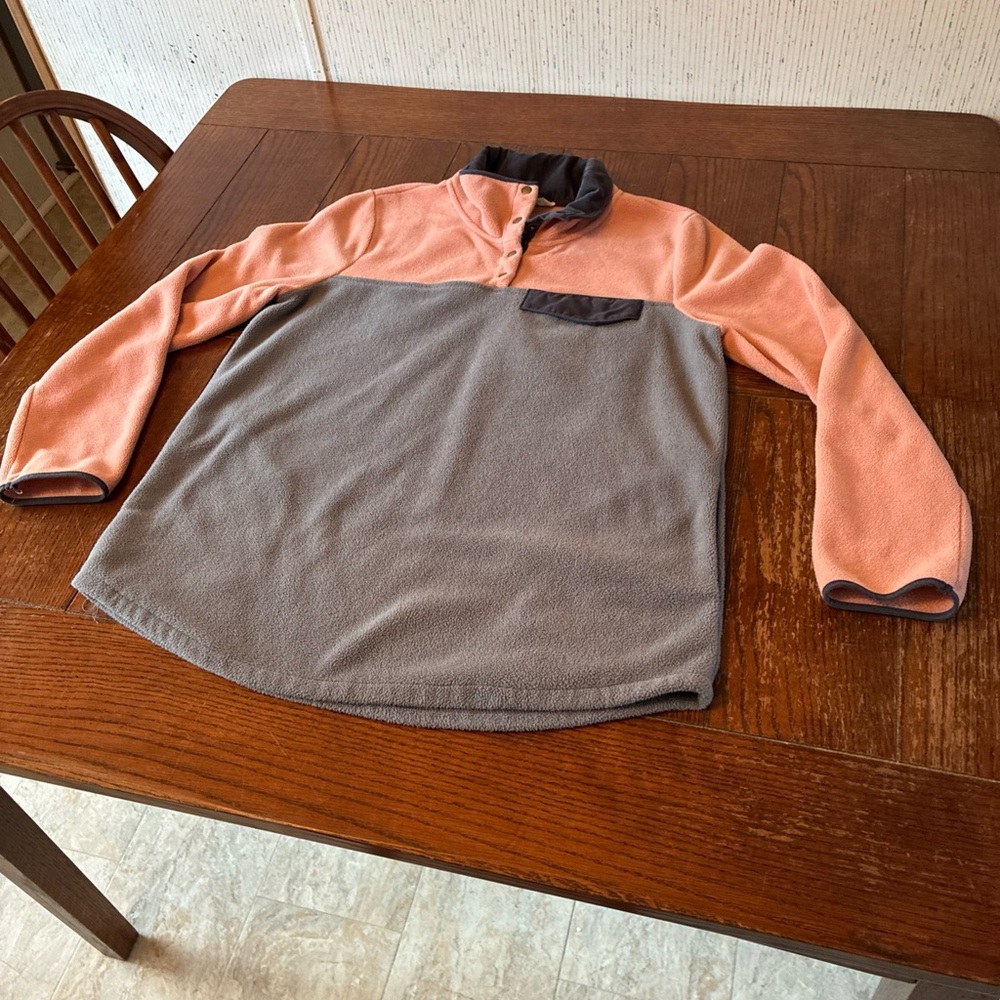 Entro Fleece Pullover Women’s M Long Sleeve Button Neck